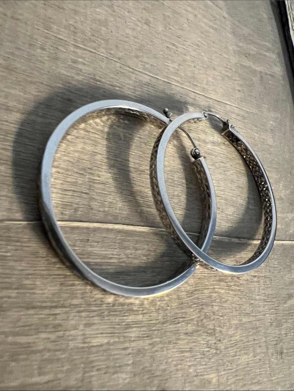 Sterling Silver Hoop Earrings - Sleek Silver Finish